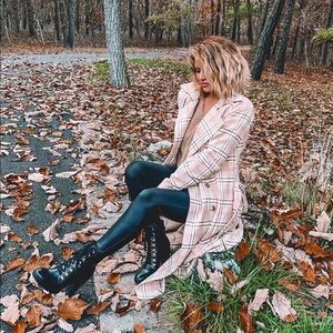 JustFab Plaid Coat